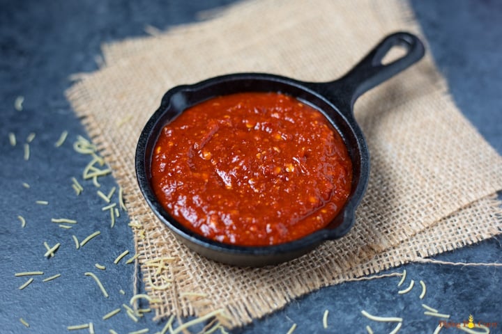 red garlic chutney